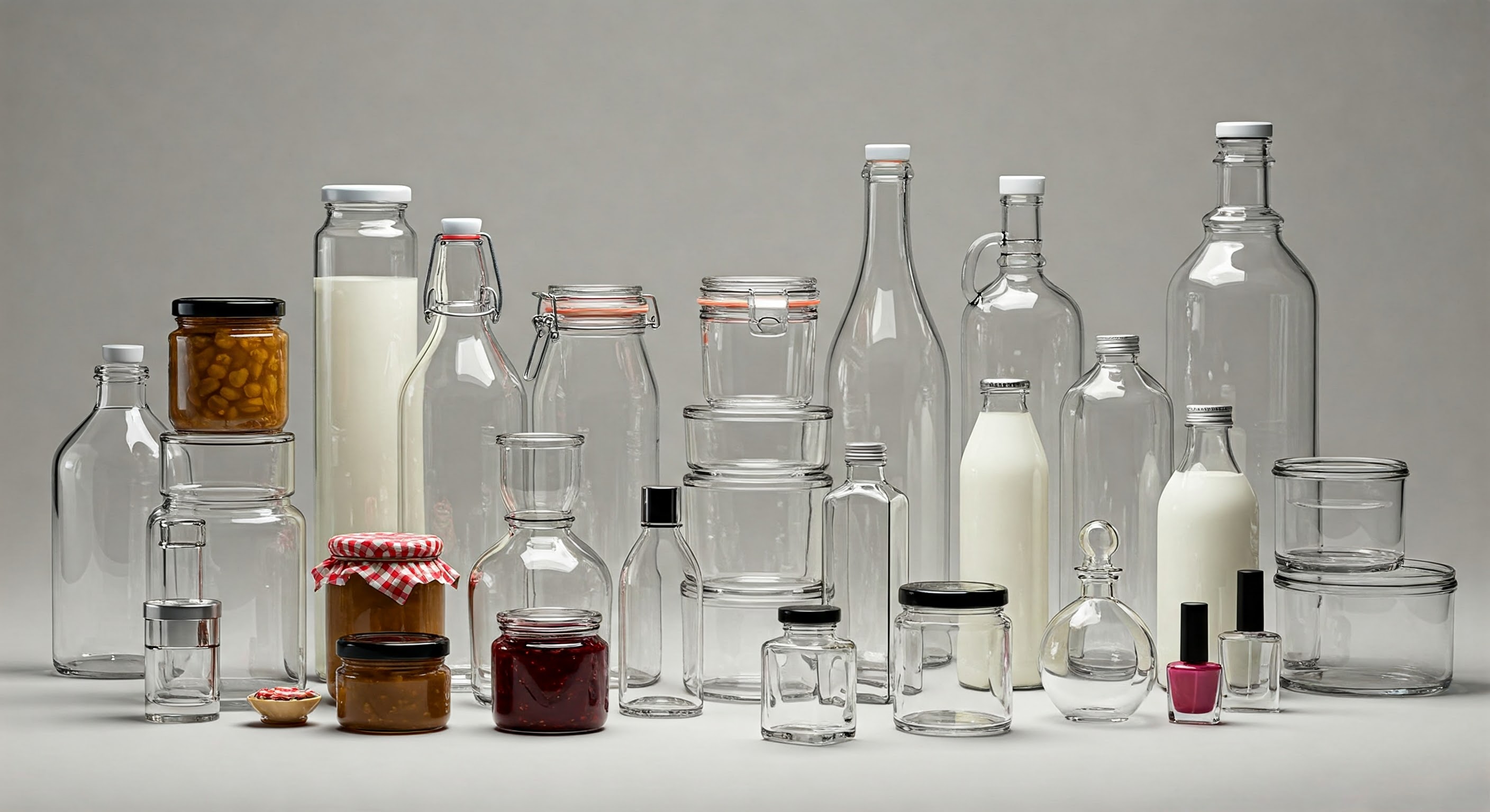 Durga glass packaging container range