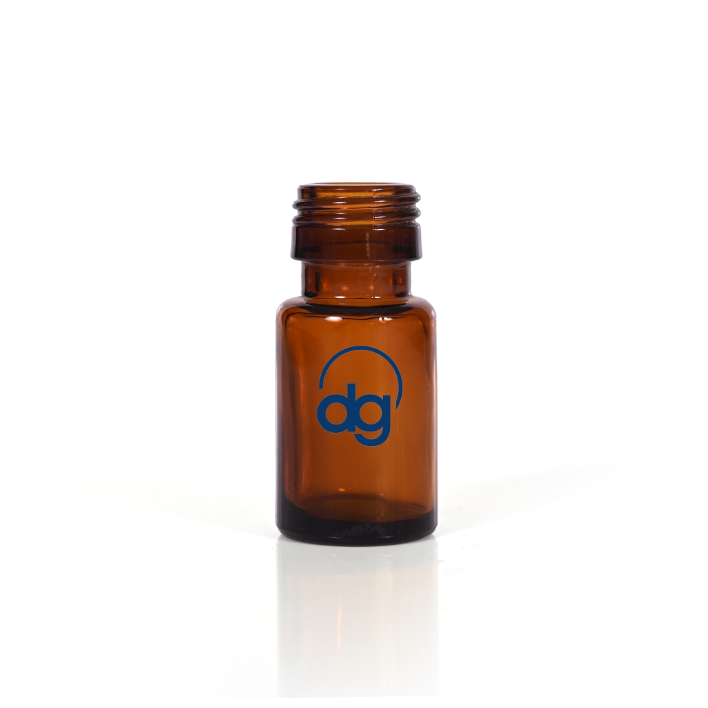 PABL-0010-006: 10ml Round Amber Glass Bottle