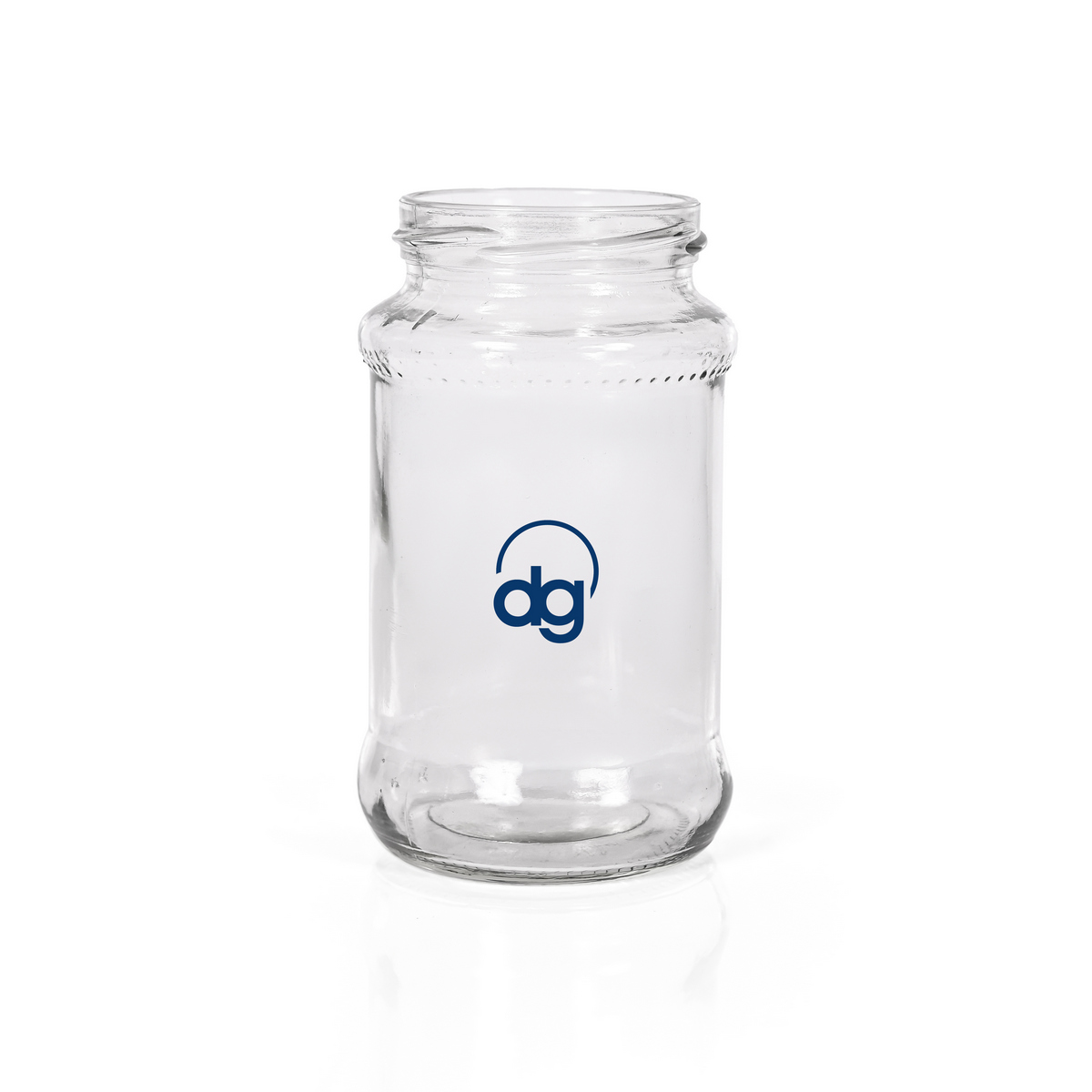 FJPC-0400-062: 400Gms Dotted Round Glass Jar