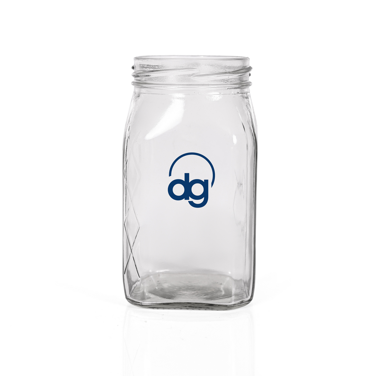 FHNY-0400-082: 500Gms Square Honey Glass Jar