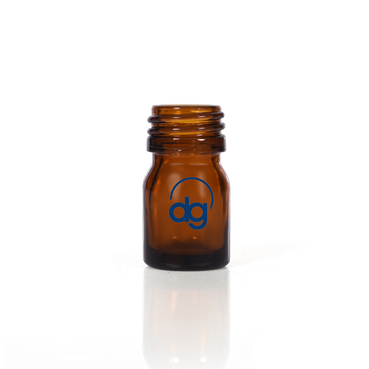 PABL-0008-003: 8 ml Round Amber Glass Bottle