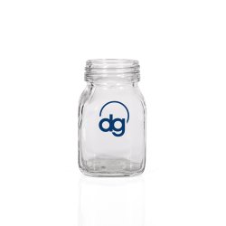 100 Gms. Square Fancy Glass Jar